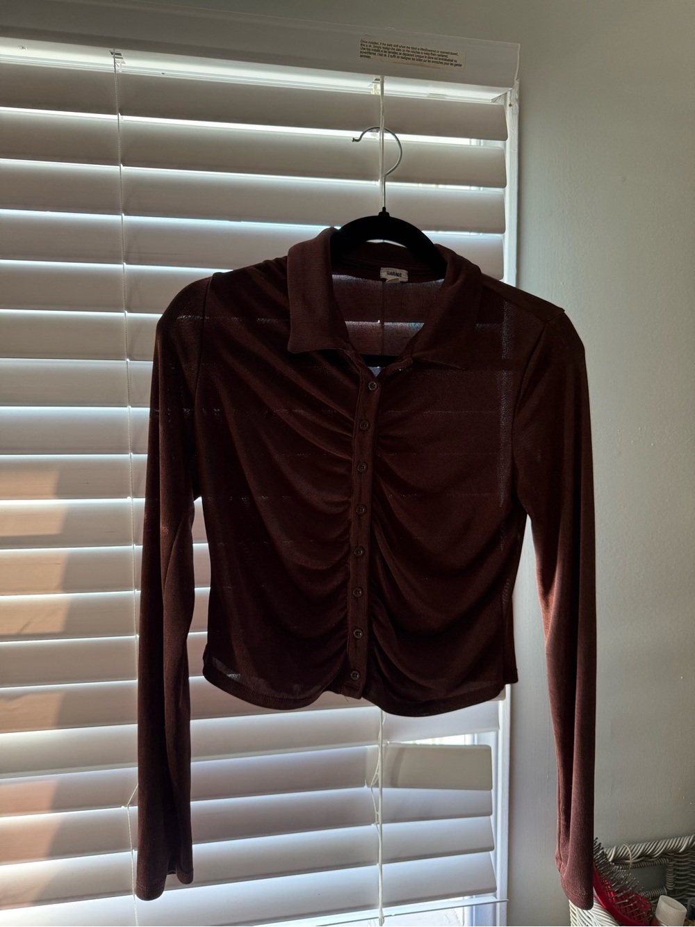 Garage Long-sleeve Crop Top